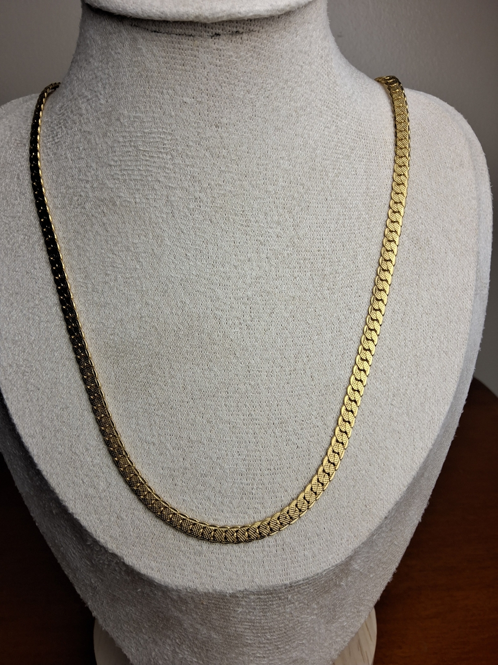 Classic Gold Herringbone Necklace - Women Jewelry